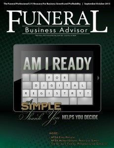 Memory Glass In The News: Funeral Business Advisor Sept 2013