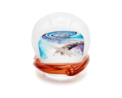 Galaxy Orb with Cremation Ashes