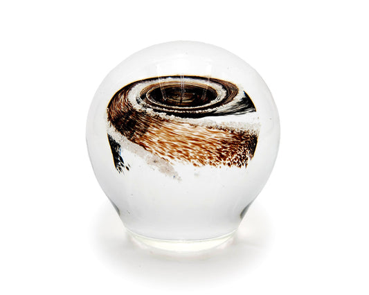 Galaxy Orb with Cremation Ashes