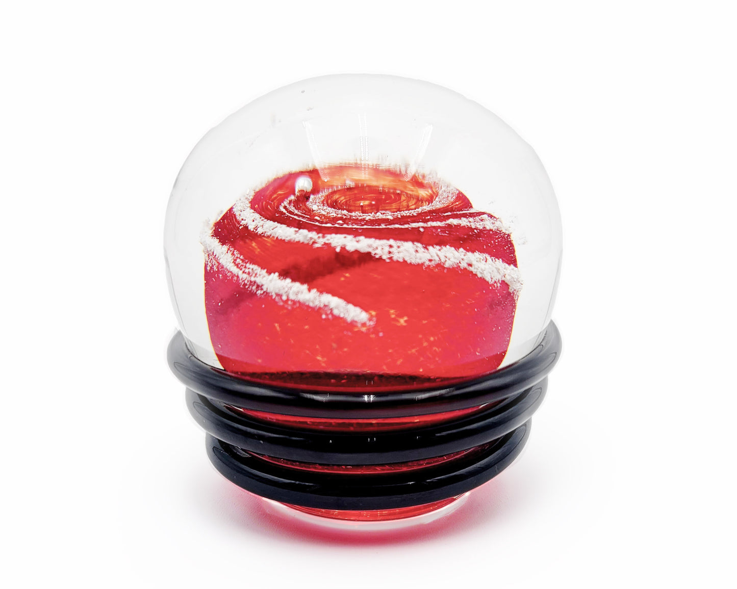 Solid Color Galaxy Orb with Cremation Ashes