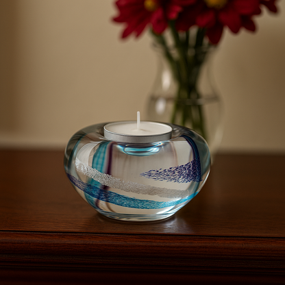 Memorial Candle Holder with Cremation Ashes