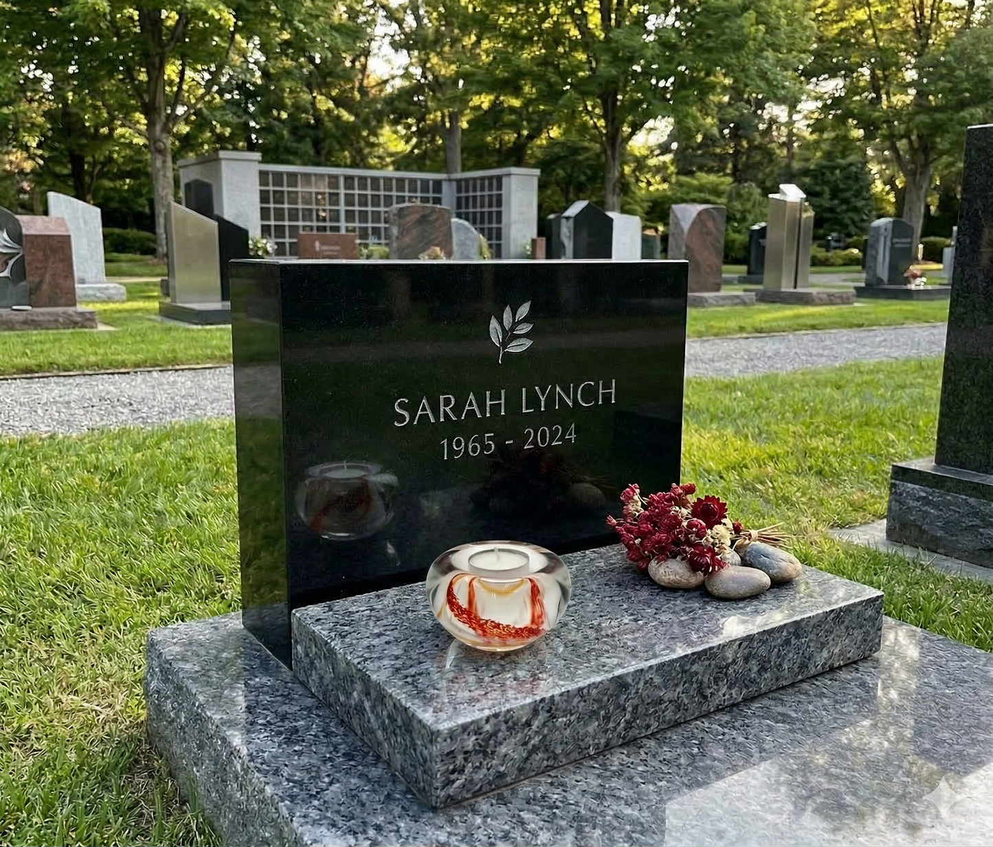 Memorial Candle Holder with Cremation Ashes