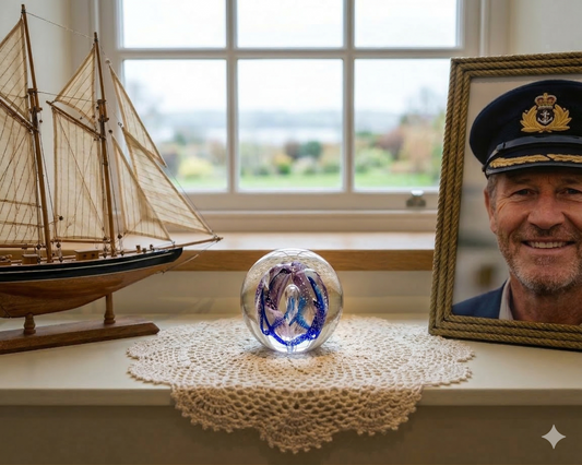 Embrace Orb with Cremation Ashes