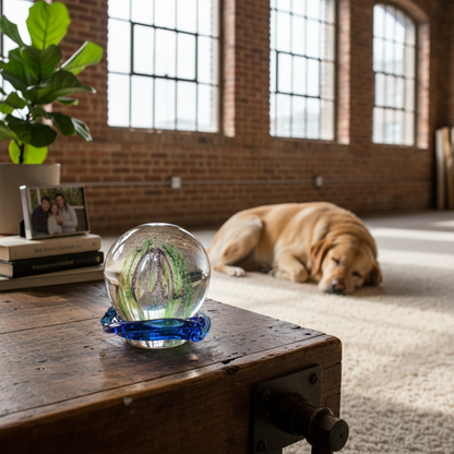 Embrace Orb with Cremation Ashes