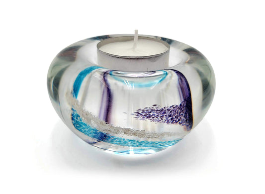 Votive Candle Holder with Cremation Ashes