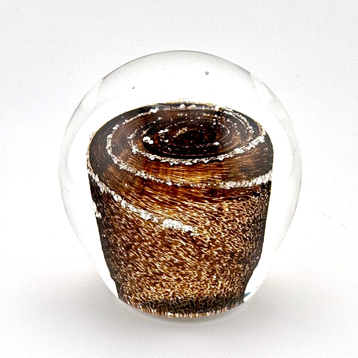 Solid Color Galaxy Orb with Cremation Ashes