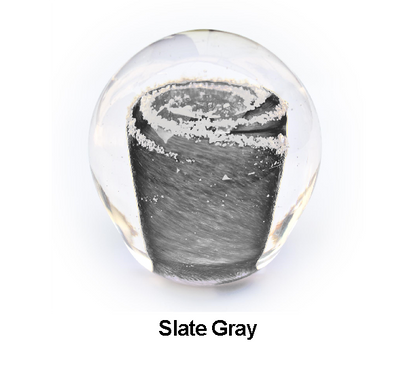 Solid Color Galaxy Orb with Cremation Ashes