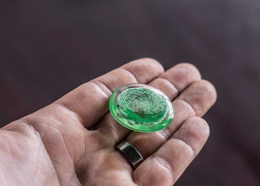 Touchstone with Cremation Ashes