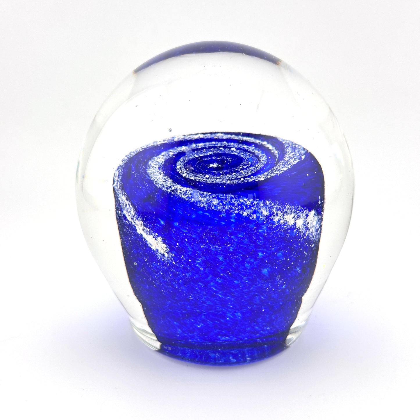 Solid Color Galaxy Orb with Cremation Ashes