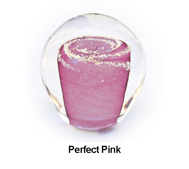 Solid Color Galaxy Orb with Cremation Ashes