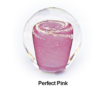 Solid Color Galaxy Orb with Cremation Ashes