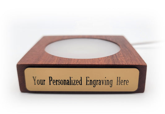 Wooden LED Lighted Stand (USB Powered)