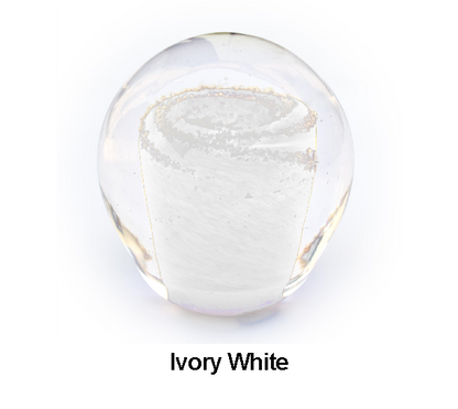 Solid Color Galaxy Orb with Cremation Ashes